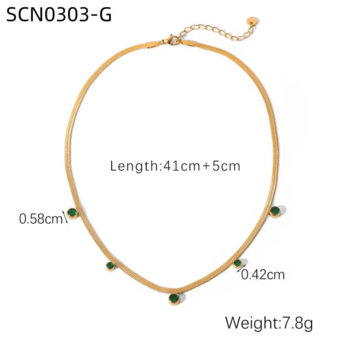 10CE6381-A657-47E0-AE0C-ECE2E0246D63 Five Mini Diamond Necklace