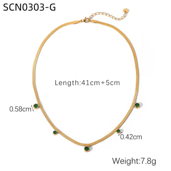 Five Mini Diamond Necklace