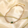 Green Emerald Chokar Necklace