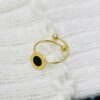 36DB3ABF-006E-45D1-9E6B-4F6DD460DD2D Black Round Adjustable Ring
