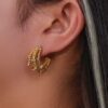 Four Layered Earrings