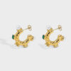 Pearl Green Earring