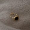 F13DA345-97FB-4D73-9F24-7ED8559D4E4B Black Round Adjustable Ring