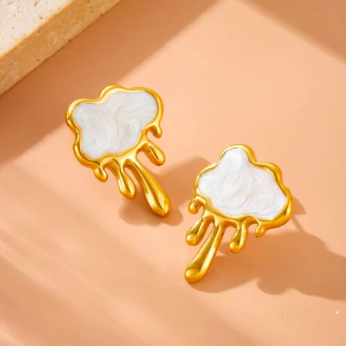 Melt Down Studs - White