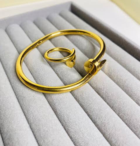 Nail Bangle + Ring Set