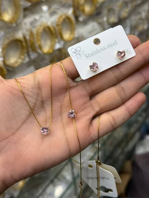pink set Pink Heart Set