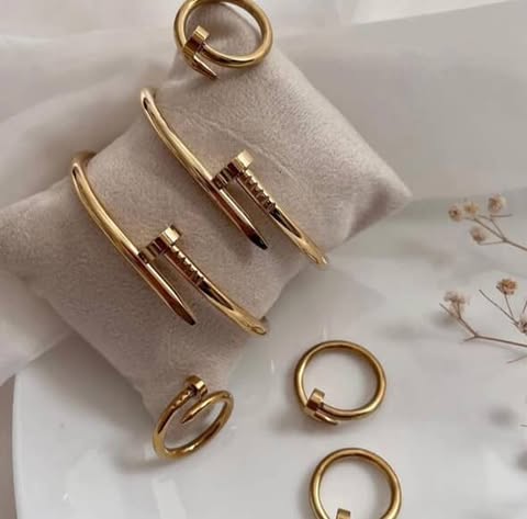 Stainless Nail Handcuff And Ring