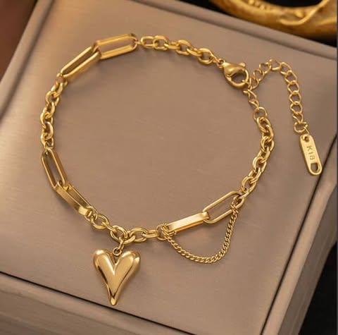 double chin heart brclet Heart Bracelet