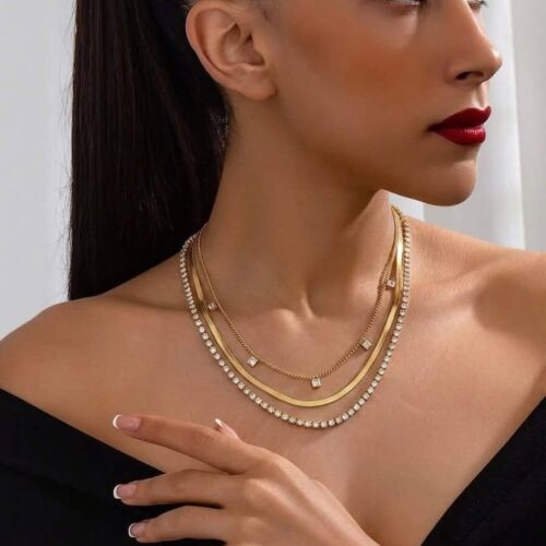 701487109_1005101255267752_2211341112236881846_n (1) 18k Gold plated 3 layers luxury necklace