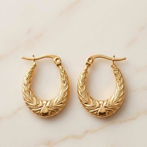 18k Gold Plated Stainless Steel Earrings