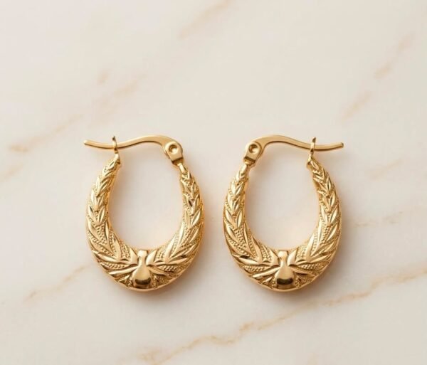 18k Gold Plated Stainless Steel Earrings